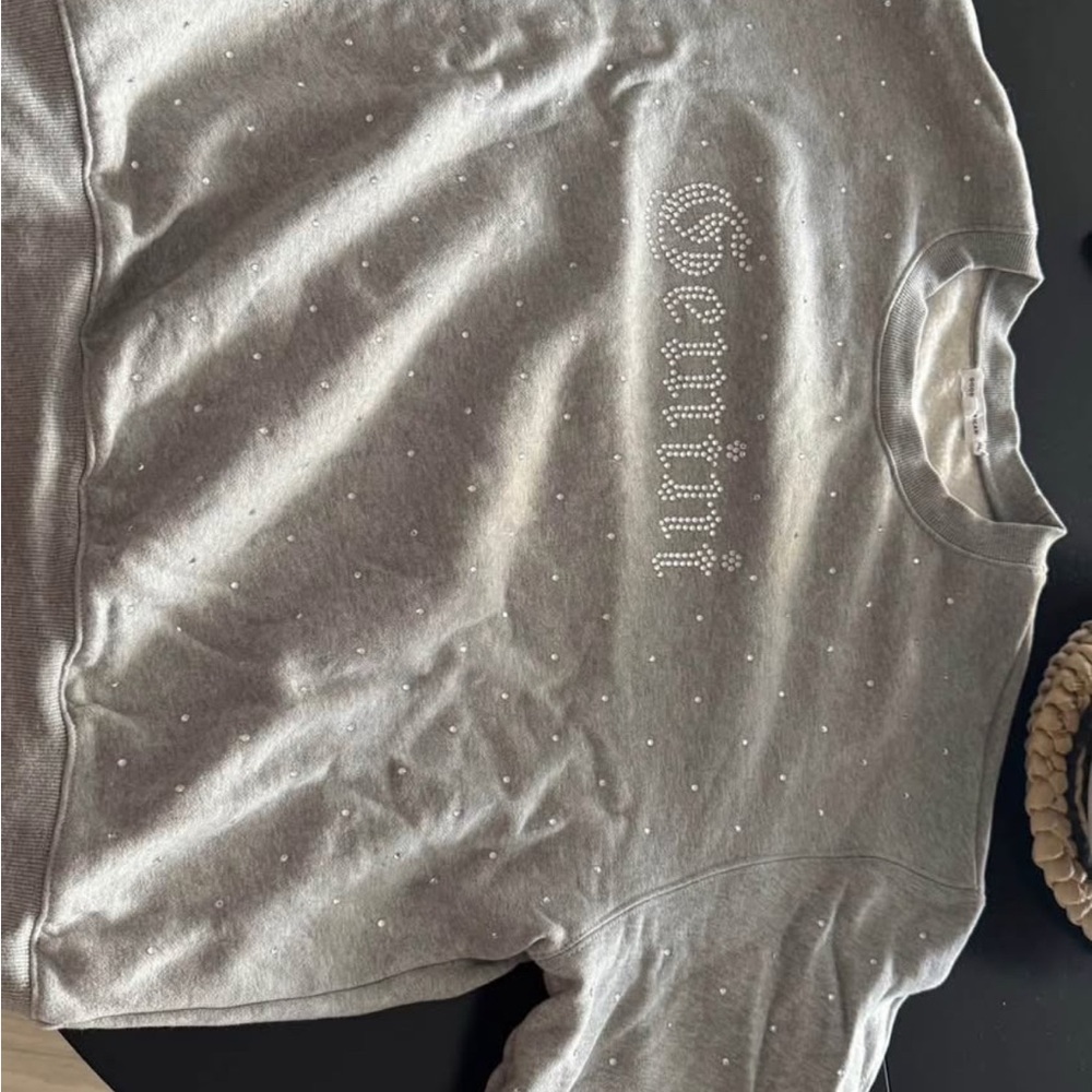 Good American Light Gray Sweatshirt